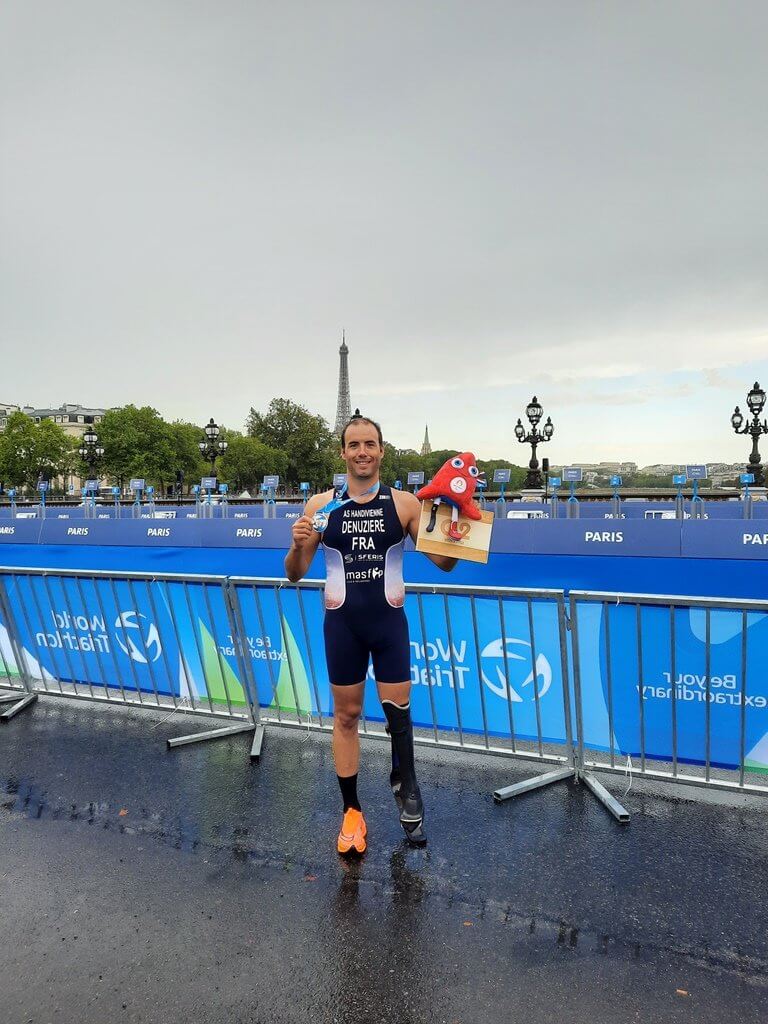 Cédric Denuzière médaille d'argent au Test Events de Paris