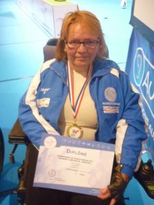 CDF TARBES 2016 Christine avec diplome et médaille or